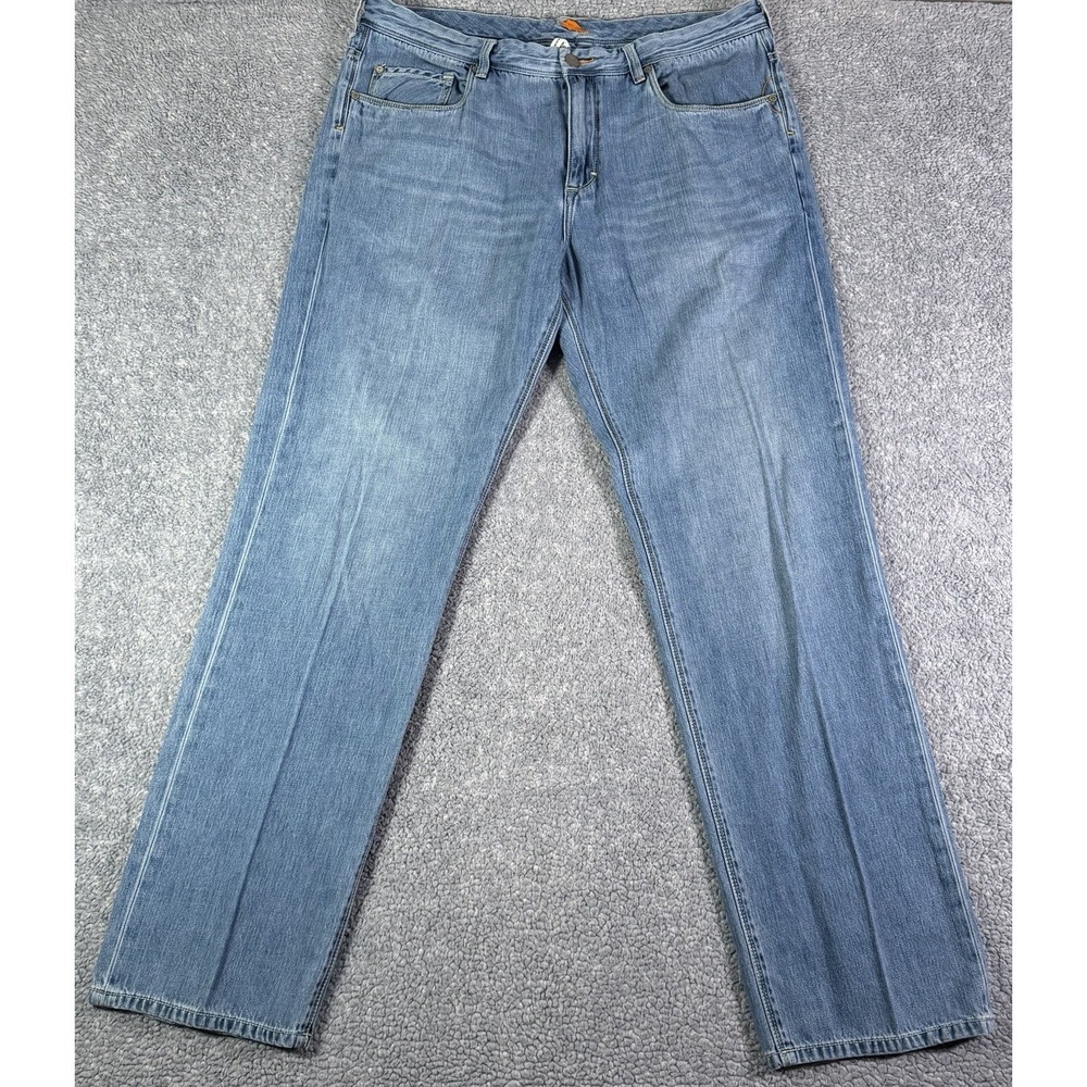 Tommy Bahama Jeans Mens 38x32 Light Wash Standard‎ Fit Cotton Tencel Denim Pants